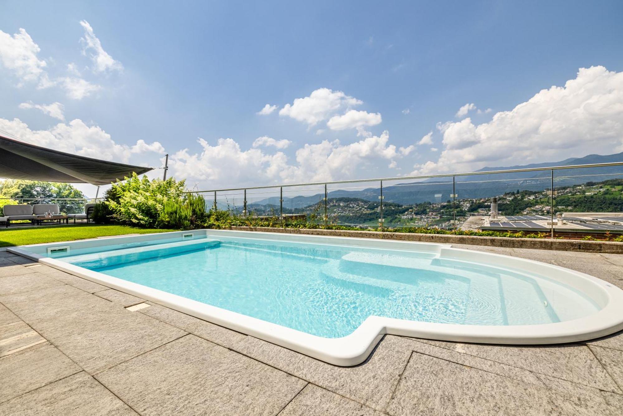 Villa Girandola With Private, Heated Pool Лугано Экстерьер фото